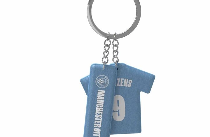 Manchester City FC 2 Icon Keyring