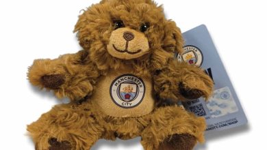 Manchester City FC Keyring Bear