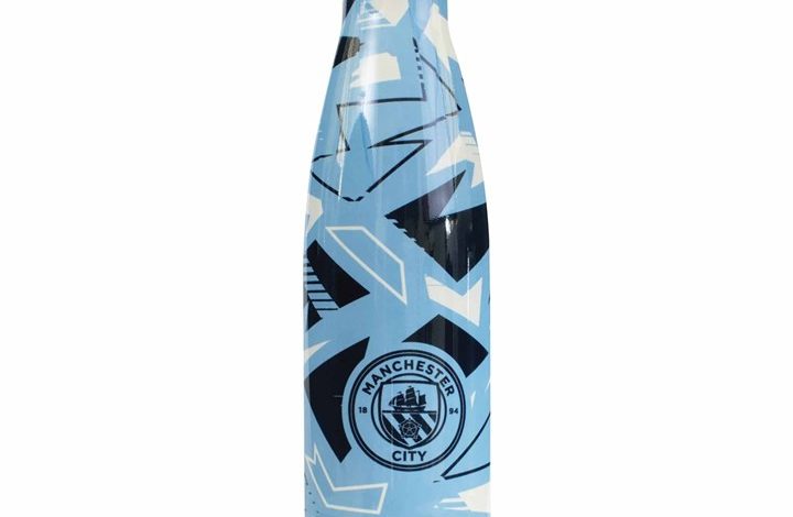 Manchester City FC Pattern Water Bottle