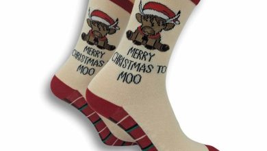 Merry Christmas to Moo Socks - Size 4 - 8