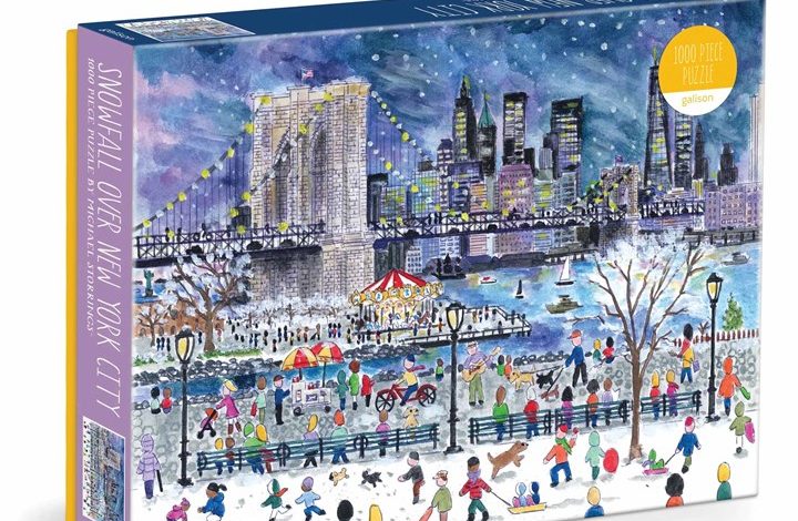 Michael Storrings Snowfall Over New York City 1000 Piece Jigsaw
