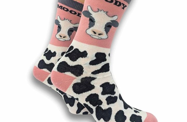 Moody Cow Socks - Size 4 - 8