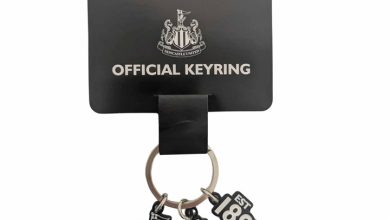 Newcastle United FC Charm Keyring