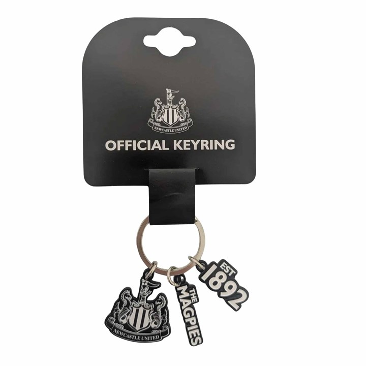 Newcastle United FC Charm Keyring