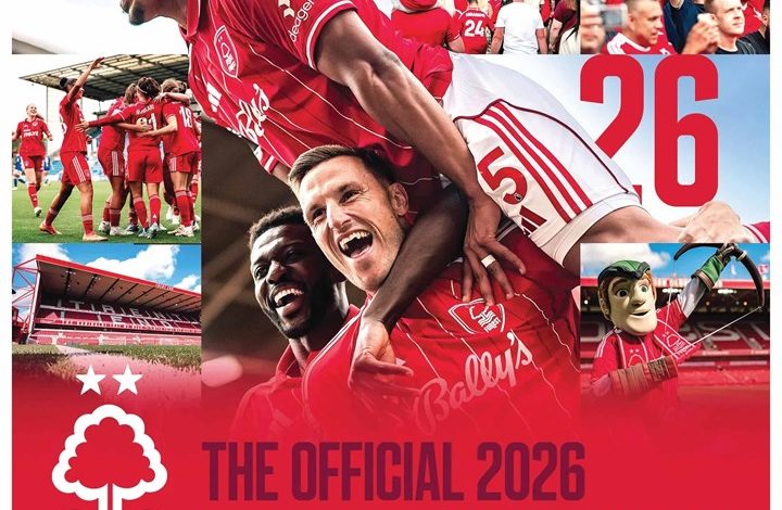Nottingham Forest FC Easel Desk Calendar 2026