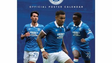 Rangers FC A3 Calendar 2026