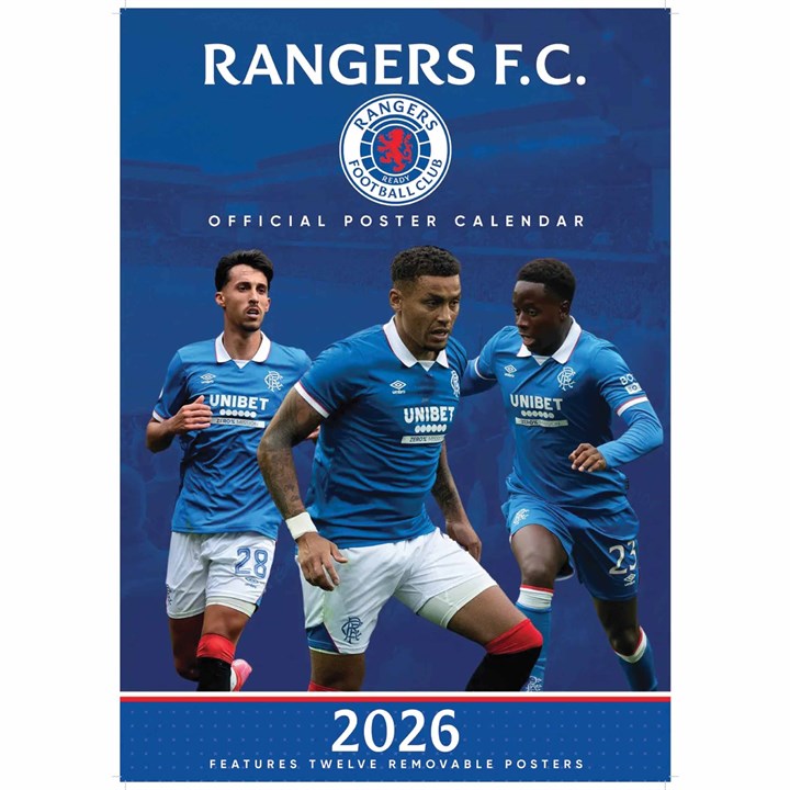 Rangers FC A3 Calendar 2026