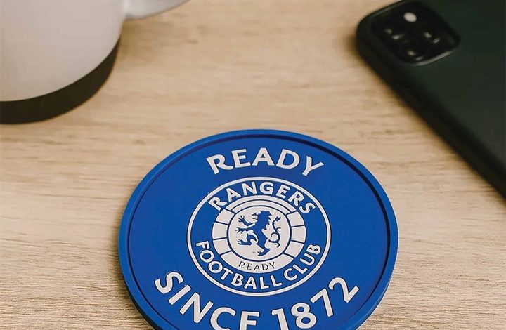 Rangers FC Text PVC Coaster