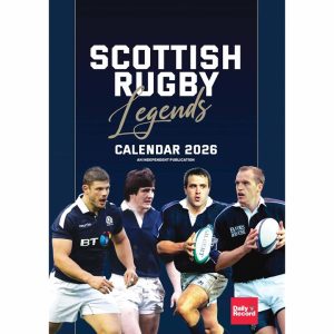Scottish Rugby Legends A3 Calendar 2026