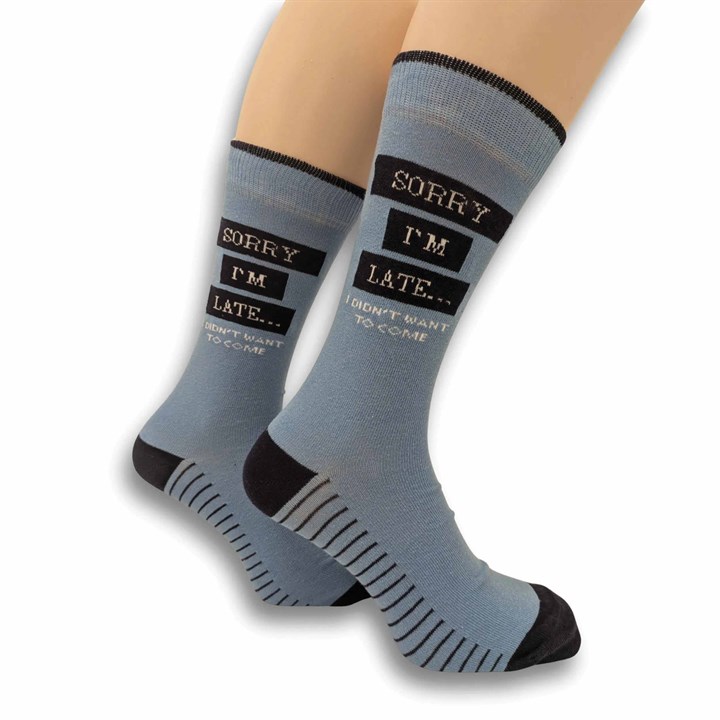 Sorry I’m Late Socks – Size 7 – 11