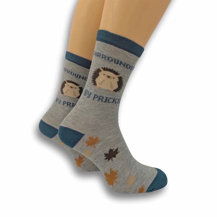 Surrounded By Pricks Socks – Size 4 – 8