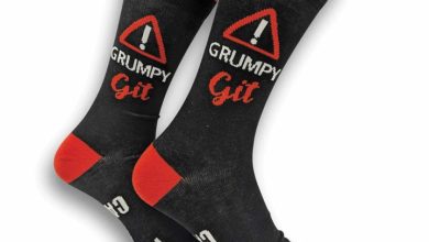 Warning Grumpy Git Socks - Size 7 - 11