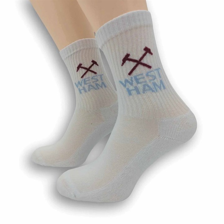 West Ham United FC 3 Pack Sports Socks – Size 8 – 11