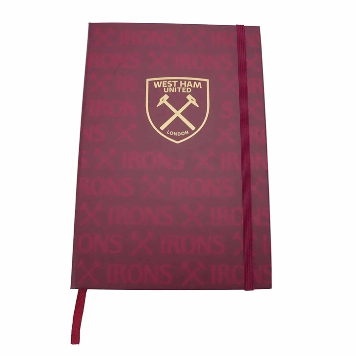 West Ham United FC Gold Crest A5 Notebook