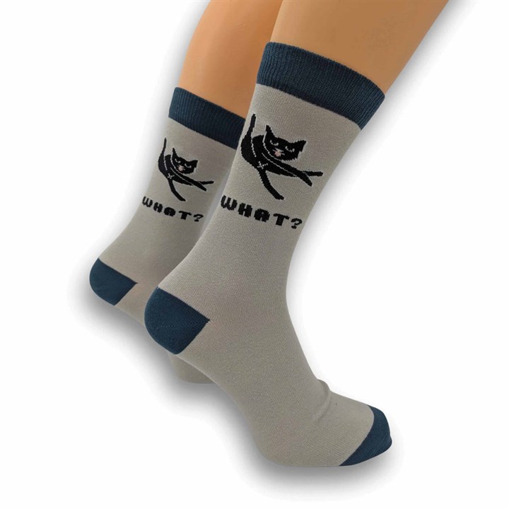 What? Cleaning Cat Socks – Size 7 – 11