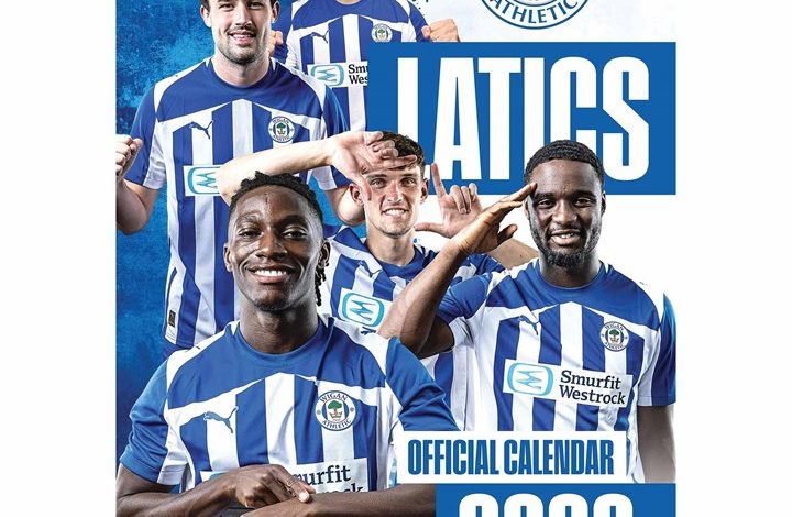 Wigan Athletic FC A3 Calendar 2026