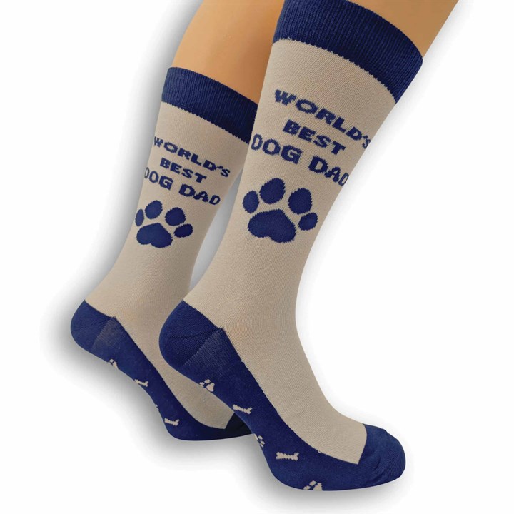 Worlds Best Dog Dad Socks – Size 7 – 11