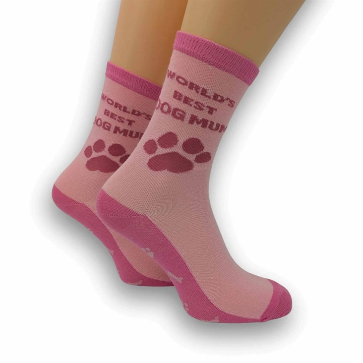 Worlds Best Dog Mum Socks – Size 4 – 8