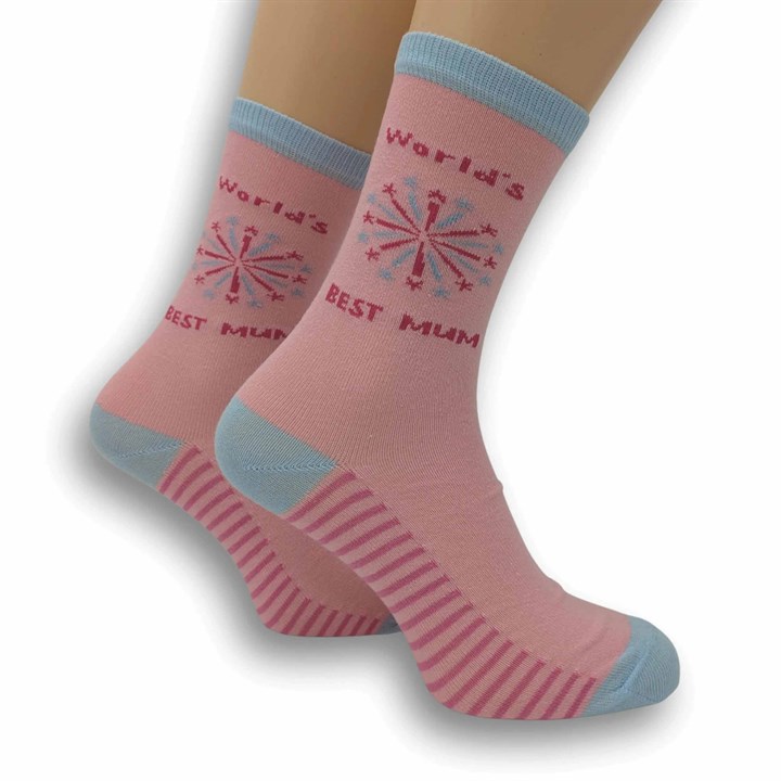 Worlds Best Mum Socks – Size 4 – 8