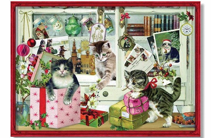 Christmas Kittens A4 Traditional Advent Calendar