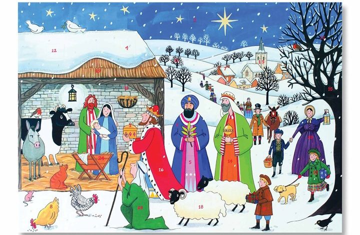 Jesus is Born Nativity Storybook Traditional Advent Calendar