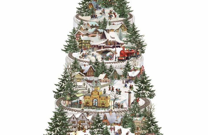 Christmas Railway Shaped Traditional Advent Calendar
