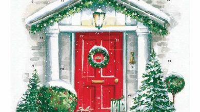 Christmas Porch Midi Square Traditional Advent Calendar