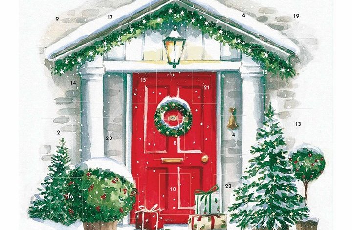 Christmas Porch Midi Square Traditional Advent Calendar