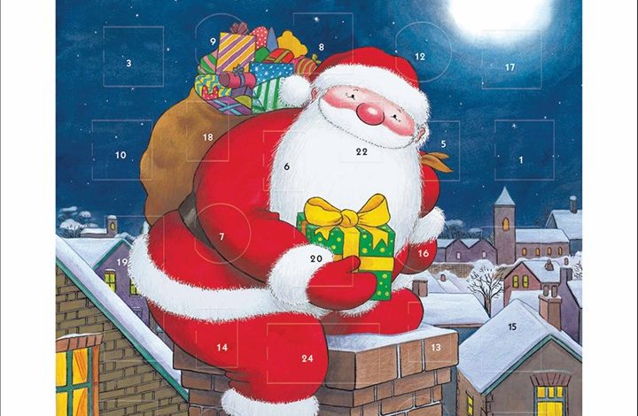 Father Christmas Mini Traditional Advent Card