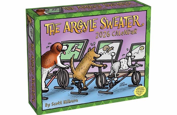The Argyle Sweater Desk Calendar 2026