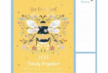 Bees & Flowers Family Organiser 2026