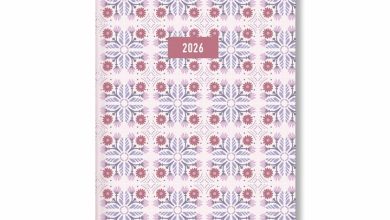 Pink Mosaic A5 Diary 2026