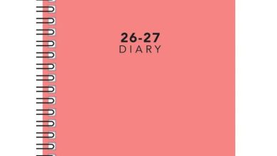 Pink Academic Week To View A5 Diary 2026 - 2027