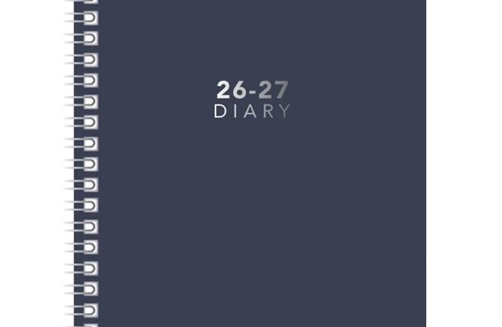 Black Academic Week-To-View A5 Diary 2026 - 2027