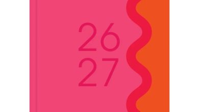 Pink Academic Day To View A5 Diary 2026 - 2027