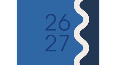 Blue Vibrant Academic Day To View A5 Diary 2026 - 2027