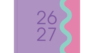 Purple Vibrant Academic Day To View A5 Diary 2026 - 2027