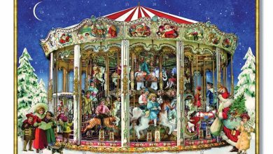 Christmas Carousel Traditional A4 Advent Calendar