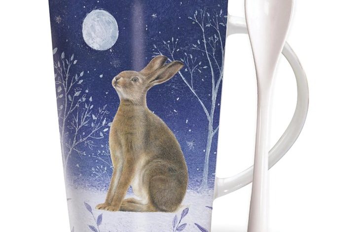 Hare & Moon Choco Latte Mug with Spoon
