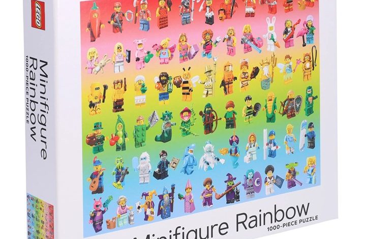 Lego Minifigure Rainbow Jigsaw