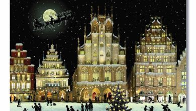 Christmas Lights Cityscape Traditional Advent Calendar
