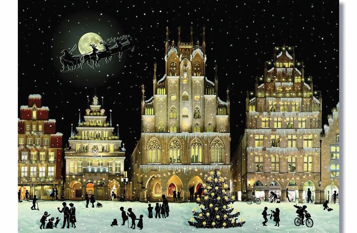 Christmas Lights Cityscape Traditional Advent Calendar