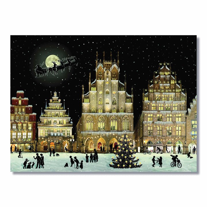 Christmas Lights Cityscape Traditional Advent Calendar