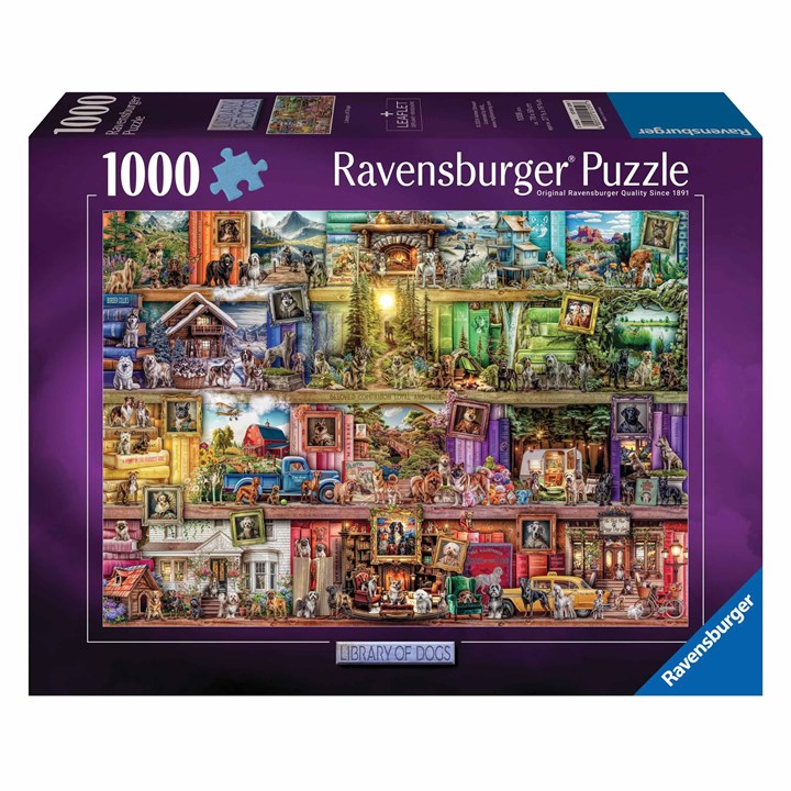 Ravensburger, The Library of Dogs Jigsaw