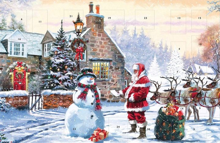 Father Christmas & Friends Landscape Traditional Advent Calendar