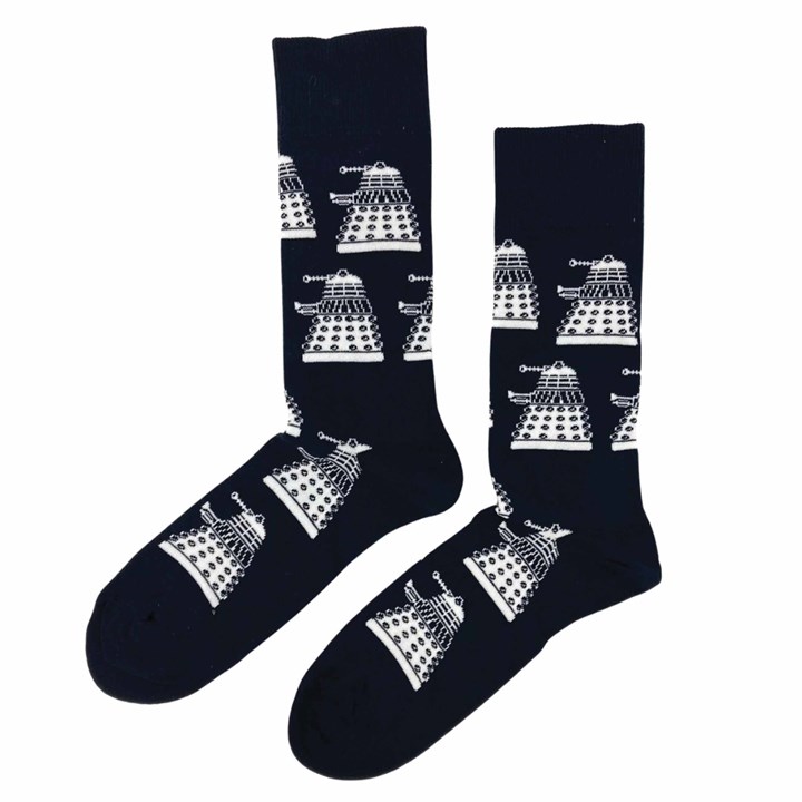Doctor Who, Dalek Pattern Socks – Size 7-11