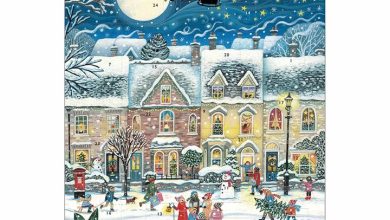 Christmas Carols in the Village Portrait Traditional Advent Calendar