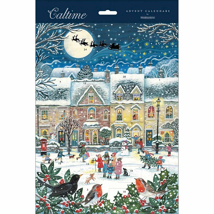 Christmas Carols in the Village Portrait Traditional Advent Calendar