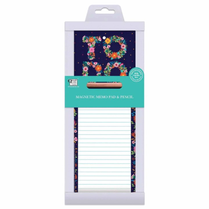 To Do Floral Magnetic Memo Pad
