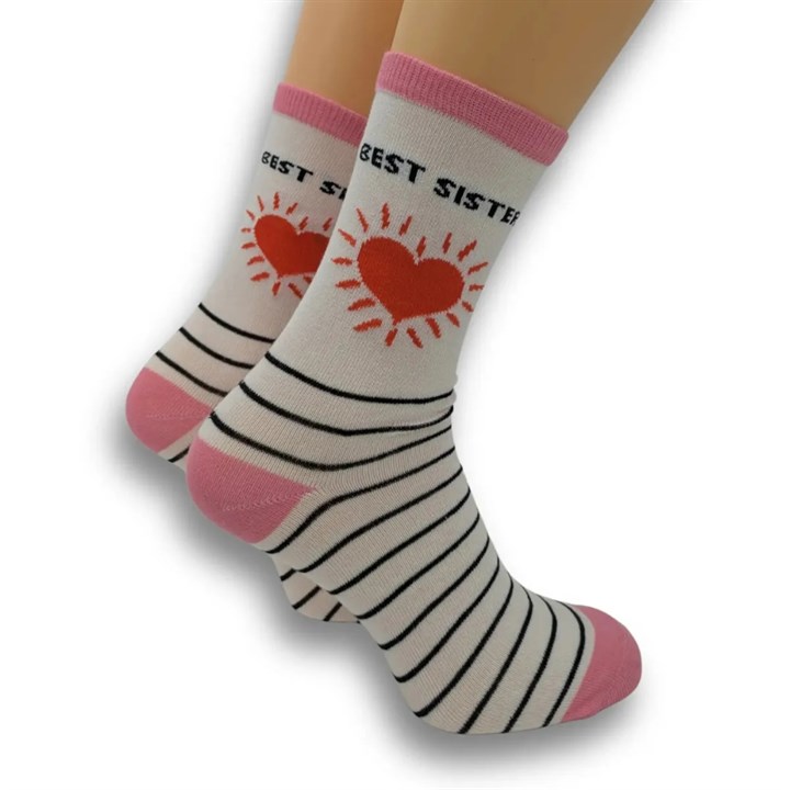 Best Sister Socks – Size 4 – 8
